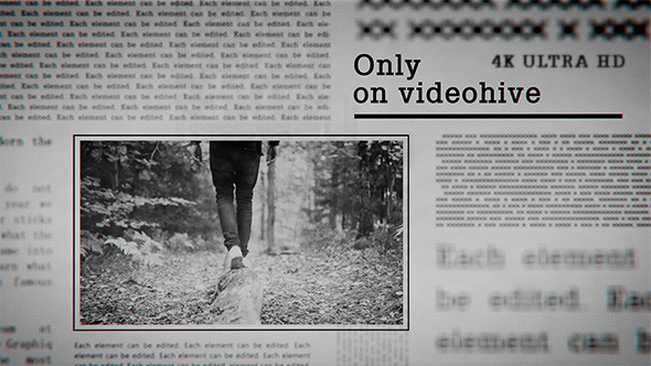 Newspaper Slideshow 4K - VideoHive 19530151