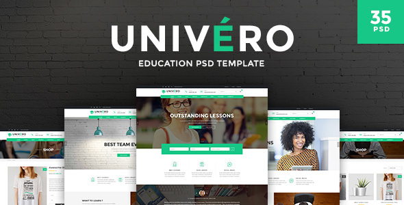 Univero - Education PSD Template - Miscellaneous PSD Templates