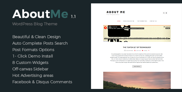 About Me - ThemeForest 19176738