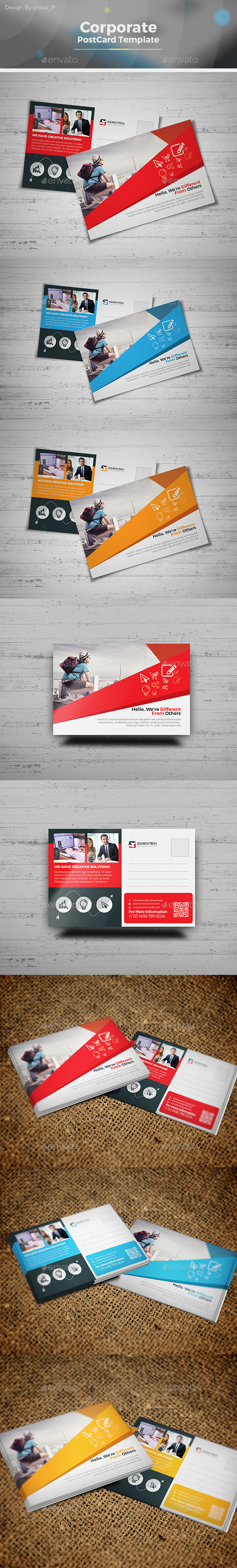 Postcard Template - Cards & Invites Print Templates