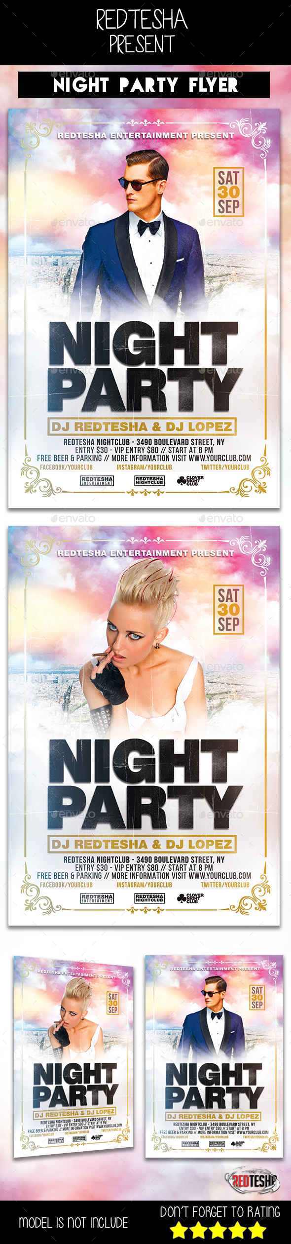 Night Club Flyer - Clubs & Parties Events