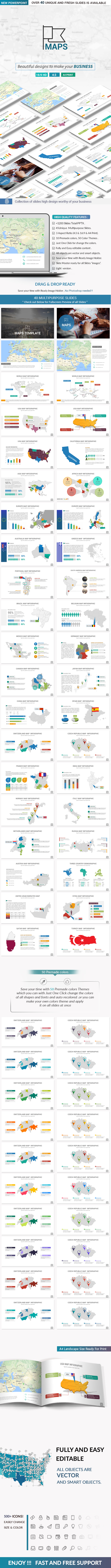Maps PowerPoint Presentation Template - Creative PowerPoint Templates