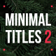 Minimal Titles 2 - VideoHive Item for Sale