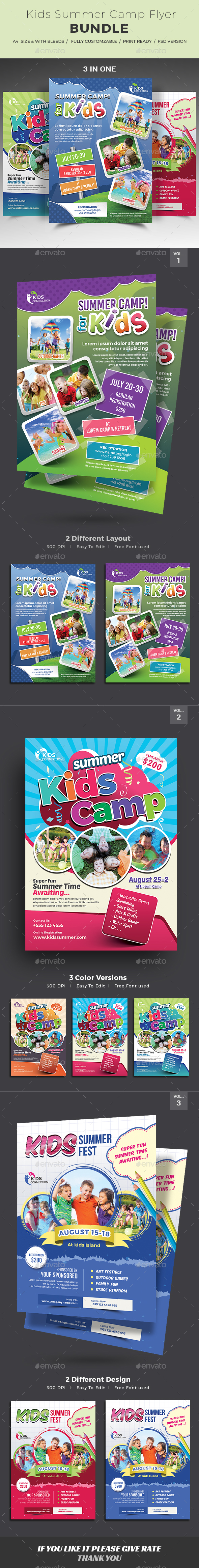 Kids Summer Camp Flyer - Corporate Flyers