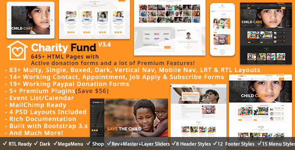 CharityFund - Nonprofit - ThemeForest 13798746