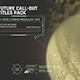 Future Call-outs Titles Pack/ HUD UI Call out/ Digital Interface Placeholders/ Sci-fi and Technology - VideoHive Item for Sale