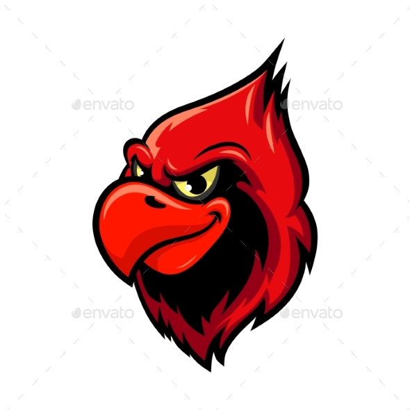 Cardinal Bird Cartoon Mascot Design by VectorTradition