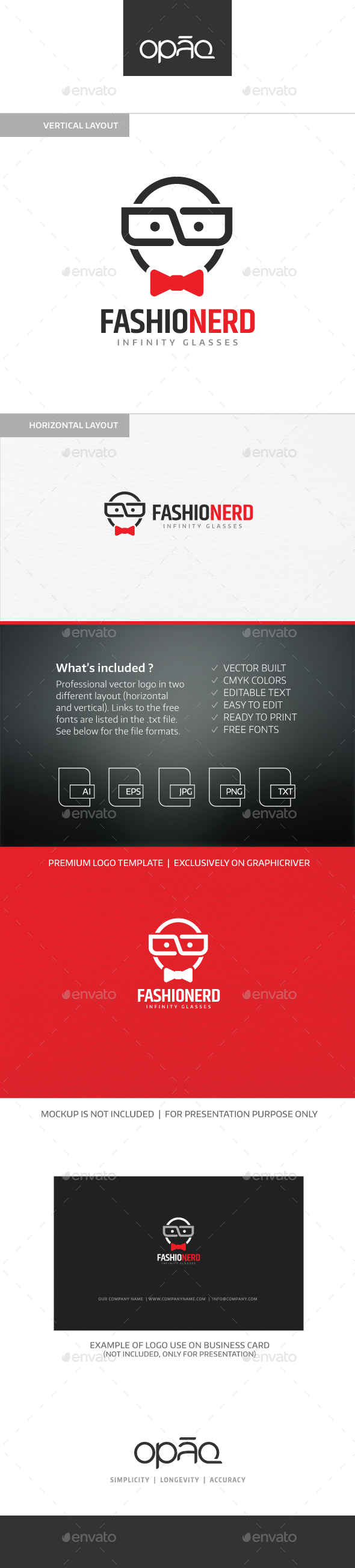 Fashion Nerd Logo - Humans Logo Templates