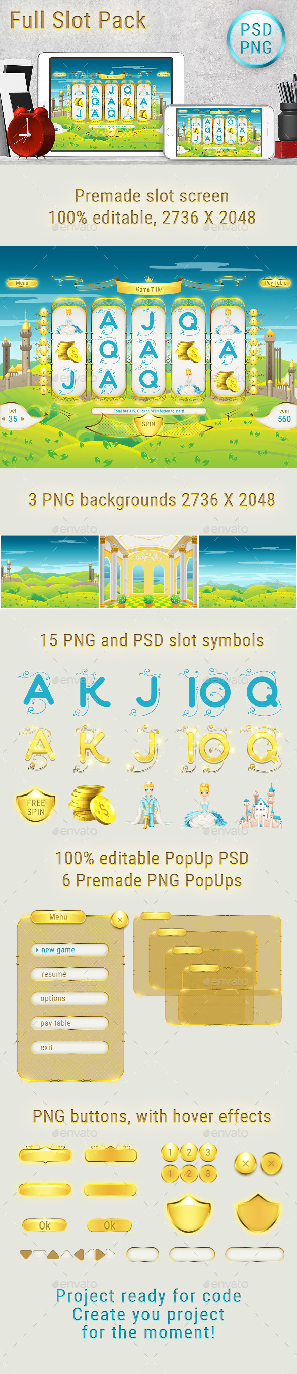 Royal Slot UI Pack Preview - Game Kits Game Assets