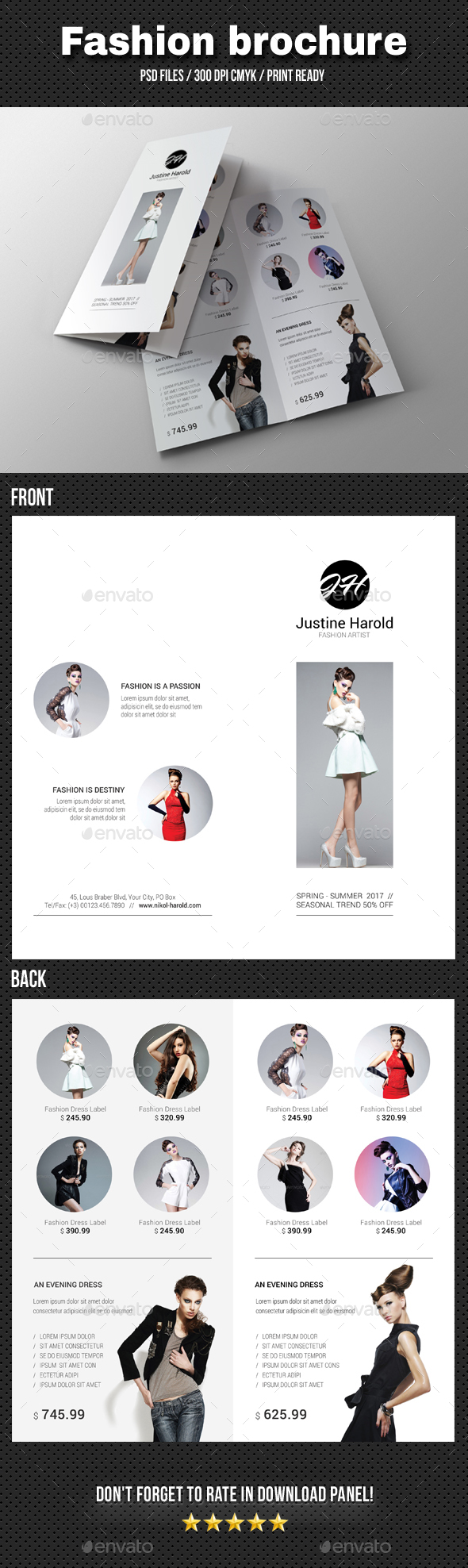 Fashion Bi-Fold Brochure 02 - Catalogs Brochures