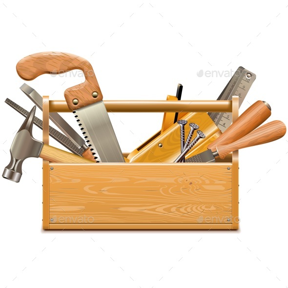 Vector Toolbox with Retro Instruments - Industries Business