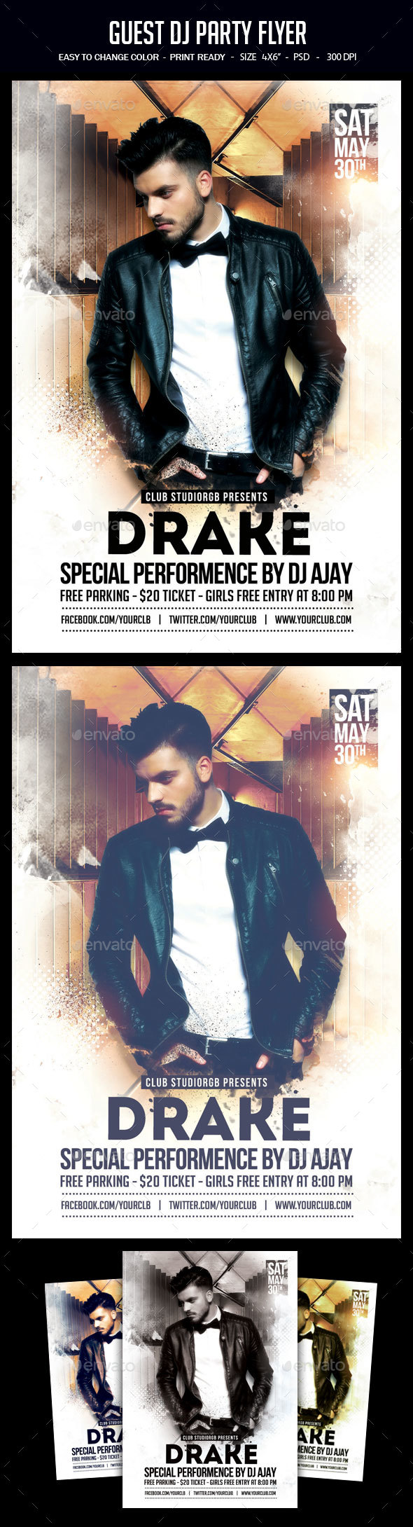 Guest Dj Party Flyer - Clubs & Parties Events