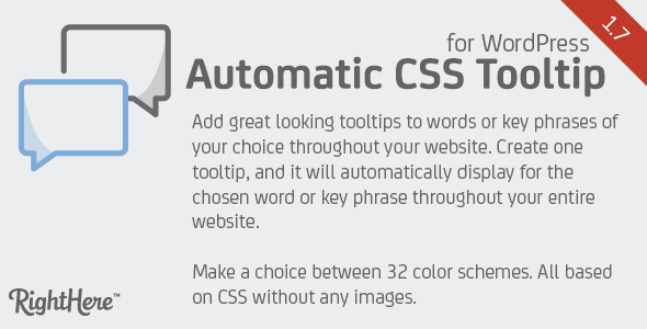 Automatic CSS Tooltip for WordPress - CodeCanyon Item for Sale