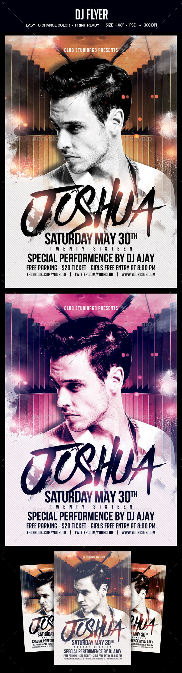 Dj Flyer - Clubs & Parties Events