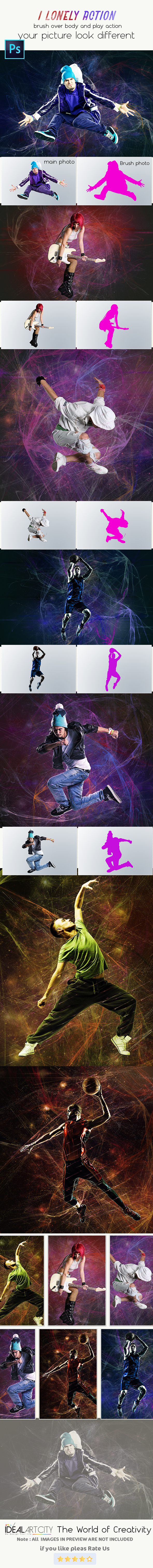 I Lonely Action - Actions Photoshop