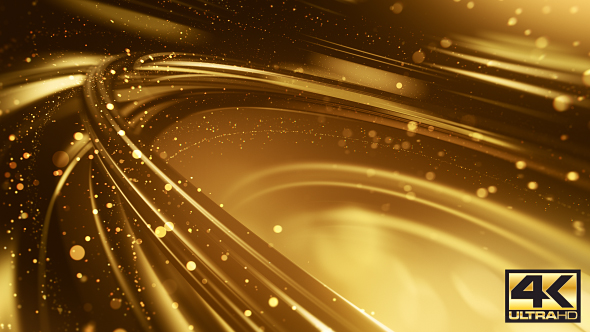 4K Gold Particles Background 2