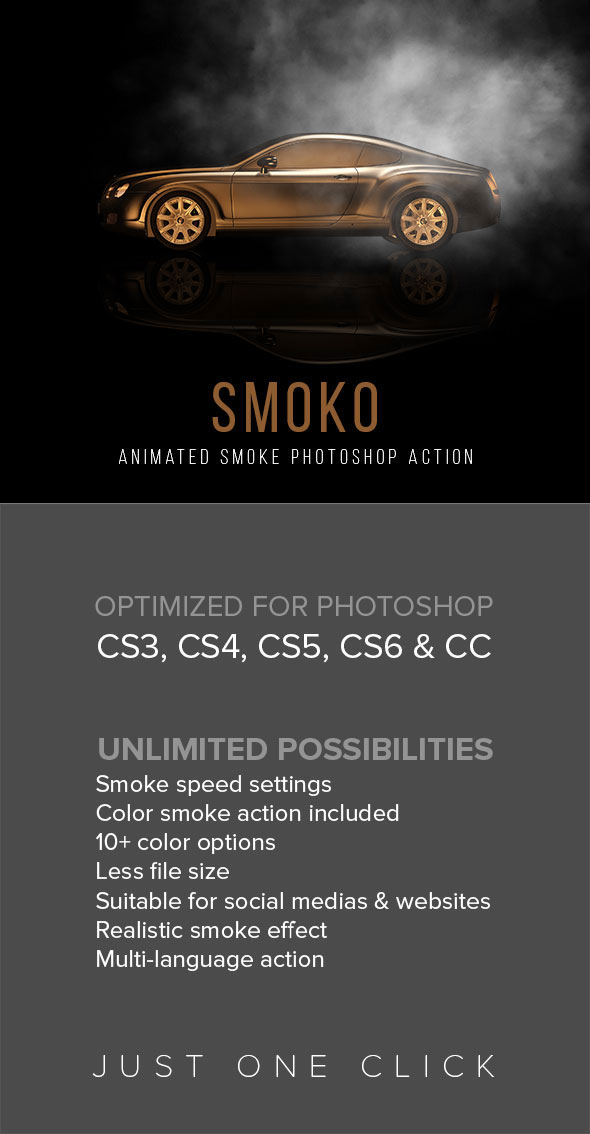 Gif Animated Smoko Photoshop Action - Actions Photoshop