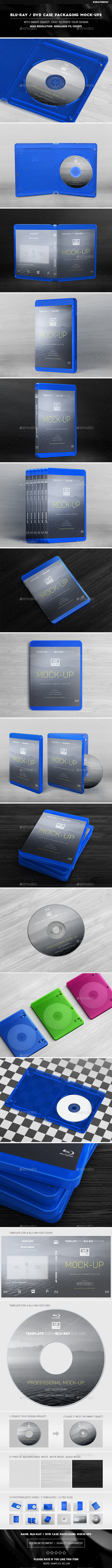 Blu-ray / DVD Case Packaging Mock-Ups