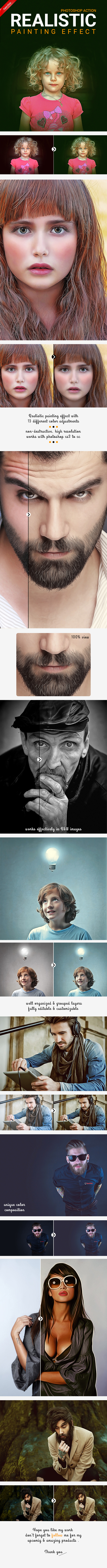 Realistic Painting Effect - Photo Effects Actions