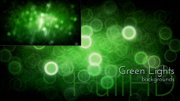 Green Lights Background