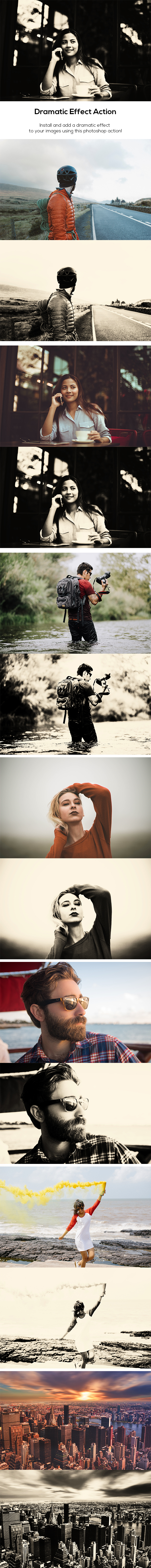 Dramatic Effect Action - Photo Effects Actions
