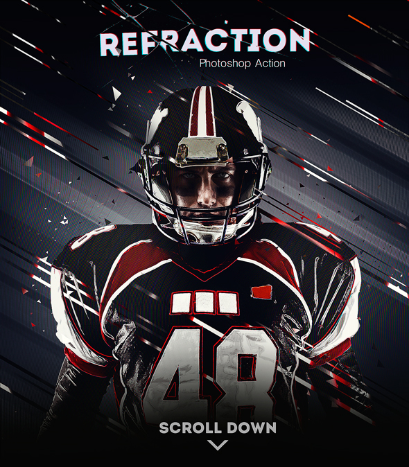 Refraction Photoshop Action - Actions Photoshop