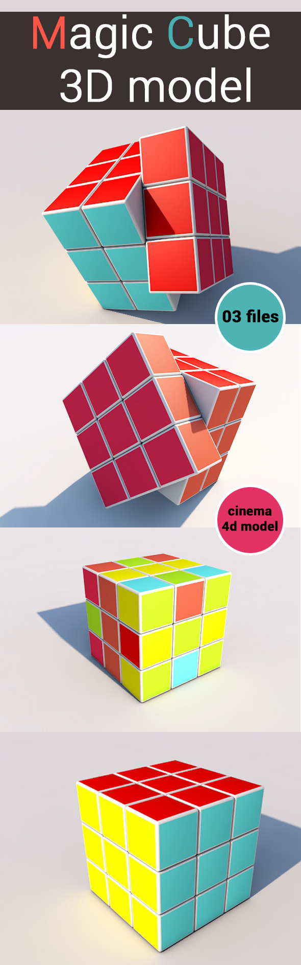 Magic Cube-3D model- 3Docean 19537943