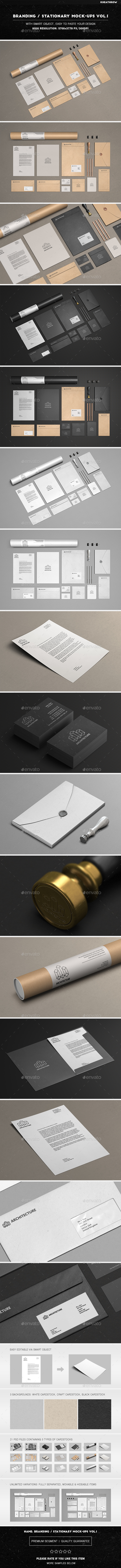 Branding / Stationery Mock-Ups Vol.1 - Stationery Print