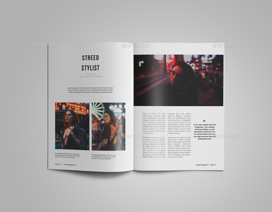 A5 Simple  Magazine  Template by alhaytar GraphicRiver