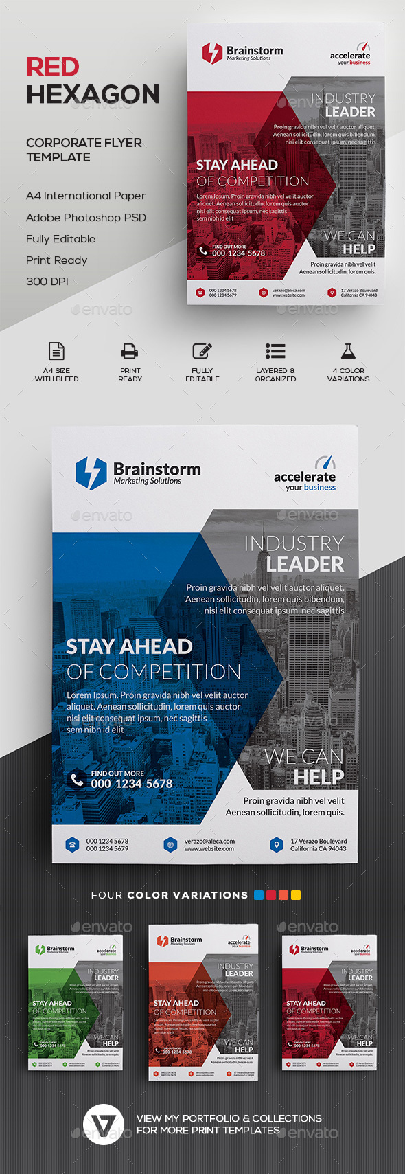 Stylish Corporate Business Flyer Template - Corporate Flyers