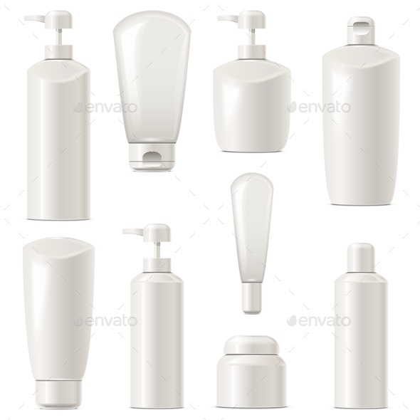 Vector Cosmetic Packaging Icons Set 7 - Health/Medicine Conceptual