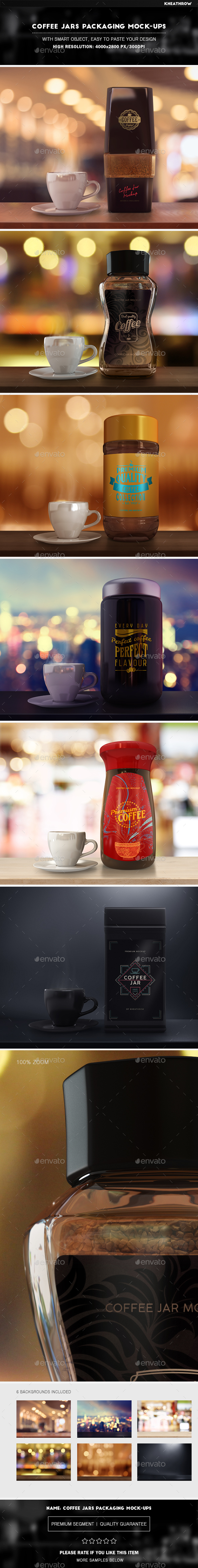 Coffee Jars Packaging Mock-Ups