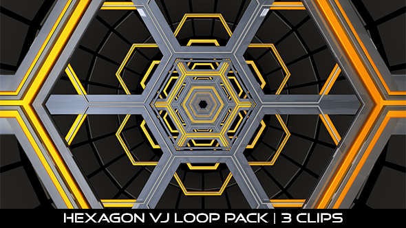 Hexagon VJ Loop Pack, Motion Graphics | VideoHive