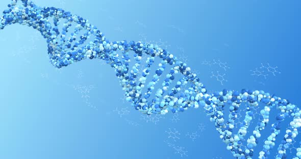 DNA Helix Background Loop, Motion Graphics | VideoHive