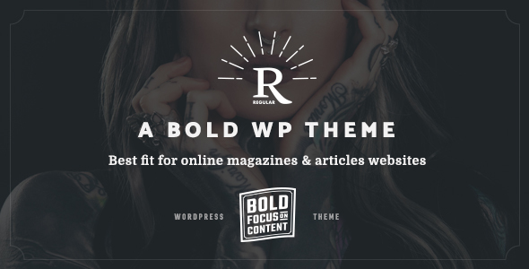 Regular - Bold Content Blog & Online Magazine Website Template - 5