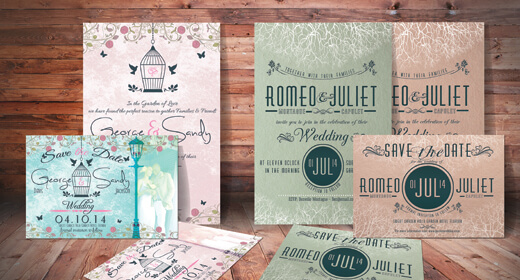 Garden Style Wedding Invites