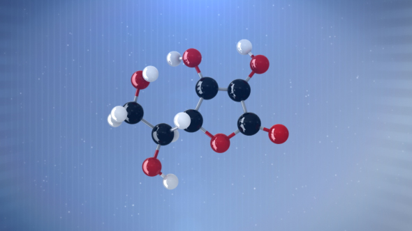 3D Molecule (Vitamin C)