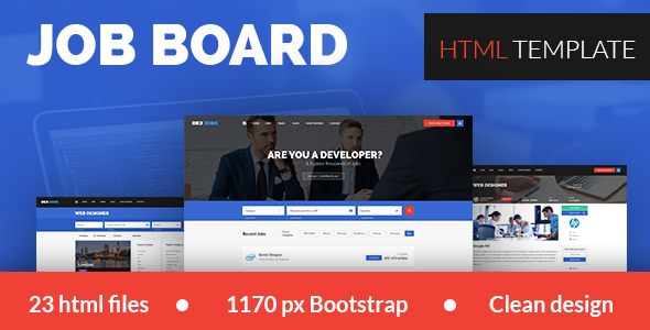Dexjobs Job Board PSD Template - Business Corporate