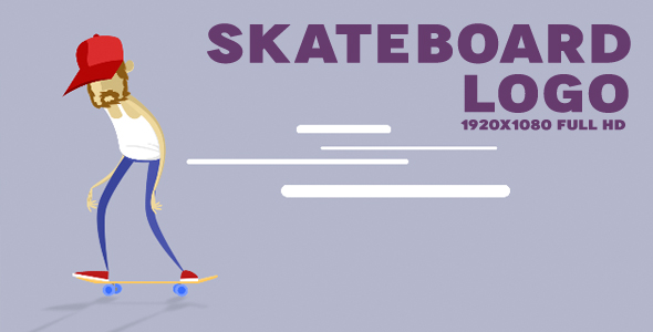 Skateboard Logo - VideoHive 19542776