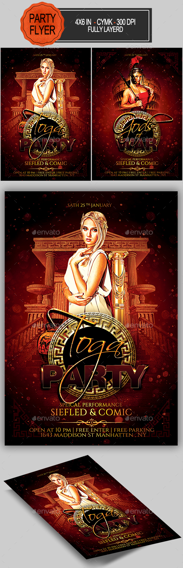 Toga Party Flyer - Clubs & Parties Events