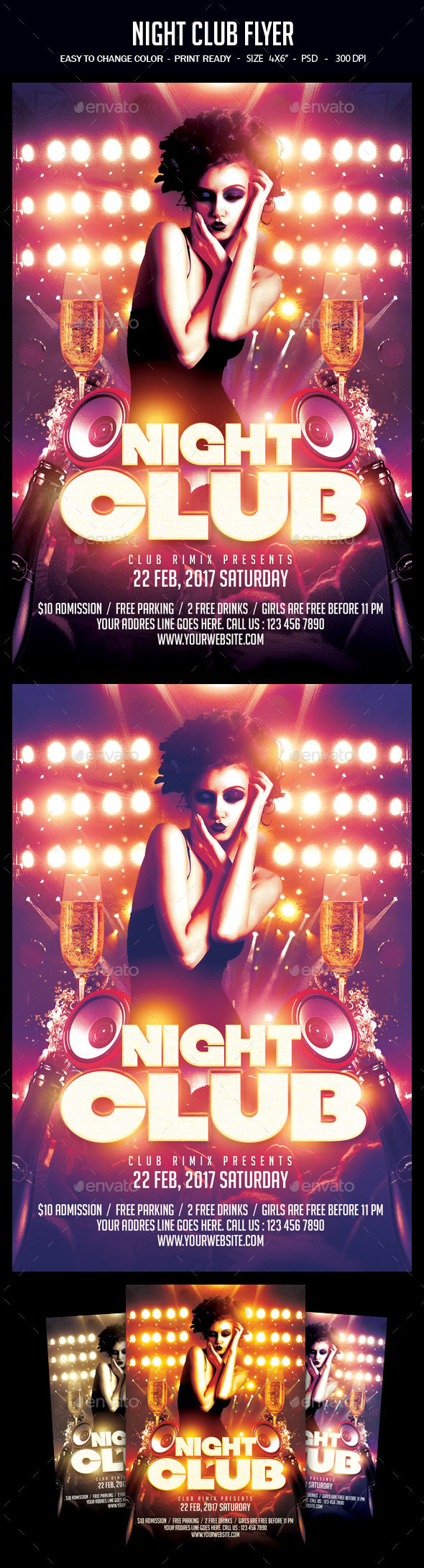 Night Club Flyer - Clubs & Parties Events