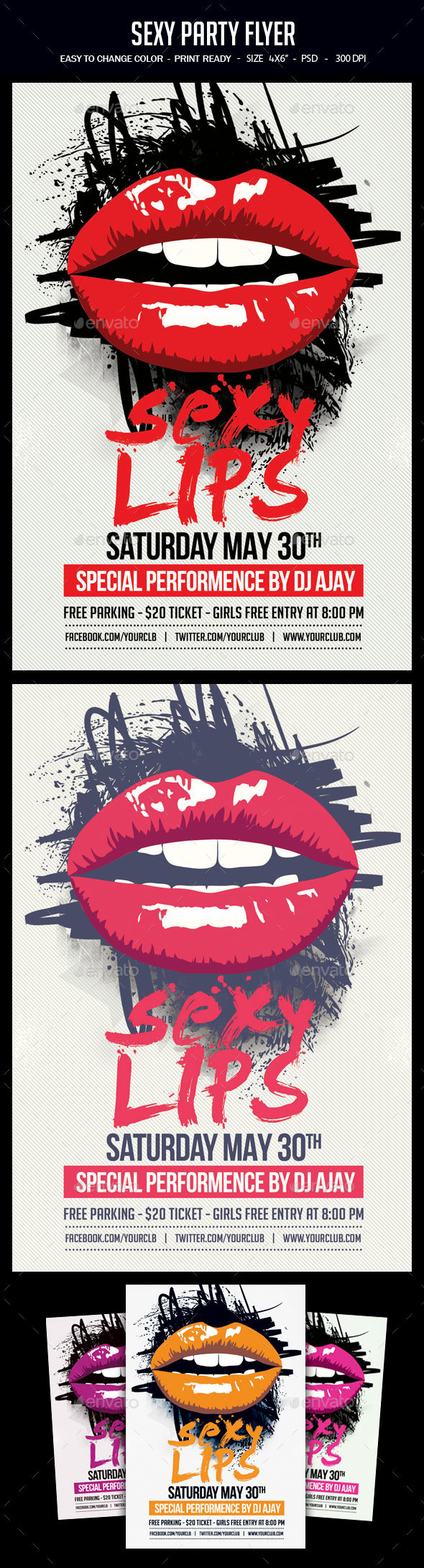 Sexy Party Flyer - Clubs & Parties Events