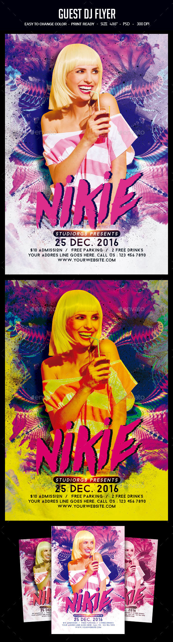Guest Dj Flyer - Clubs & Parties Events