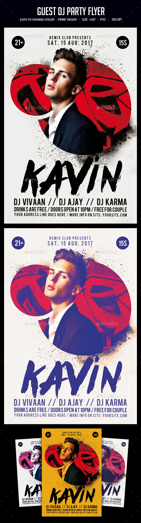 Guest Dj Party Flyer - Clubs & Parties Events
