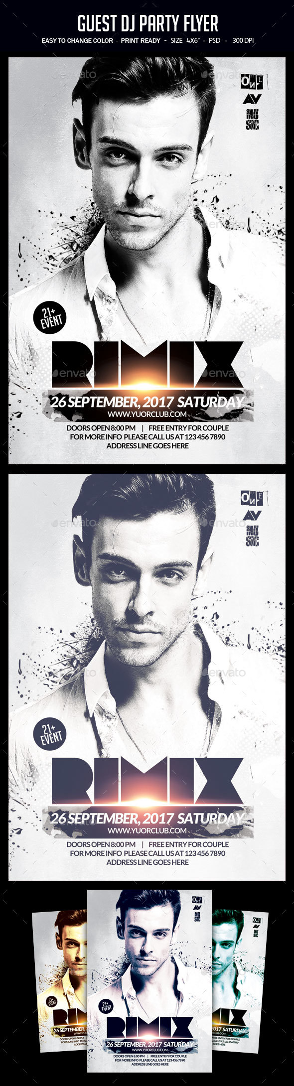 Guest Dj Party Flyer - Clubs & Parties Events