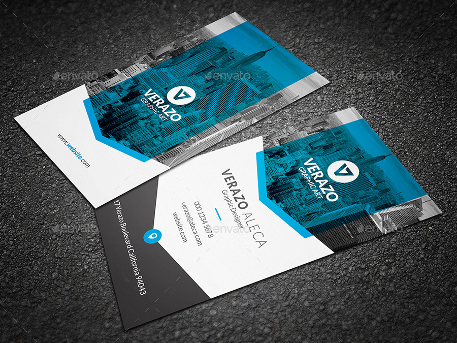 vertical business card layouts