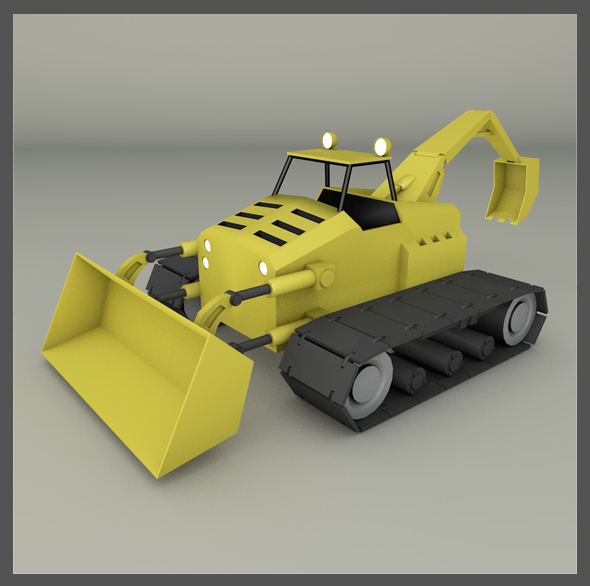 Tractor Backhoe - 3Docean 19544172