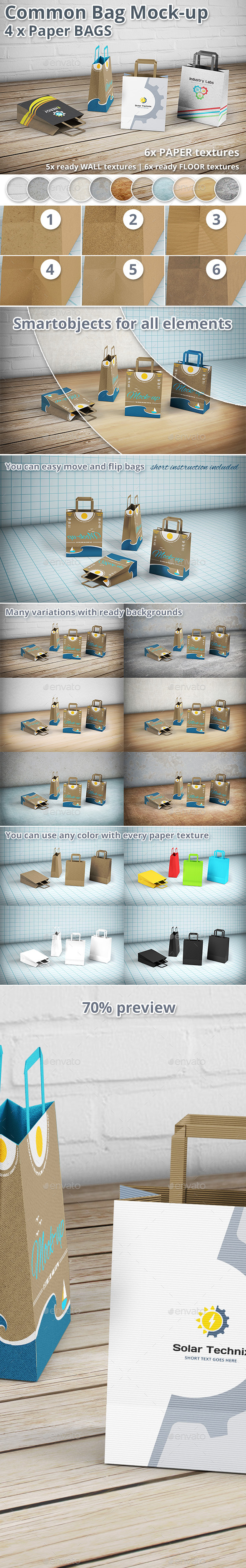Paper Bag Mockup - Shopping Bag - Packaging Product Mock-Ups