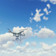 Quadcopter Drone - Cloudy Sky - VideoHive Item for Sale