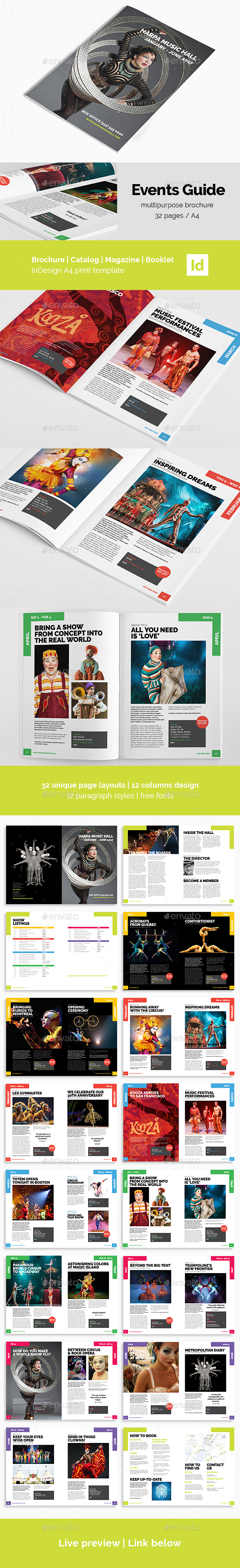 Event Guide | Creative Brochure - Magazines Print Templates